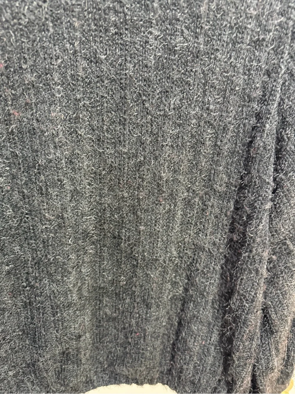 Cozy Black Women's Fuzzy Knit Sweater